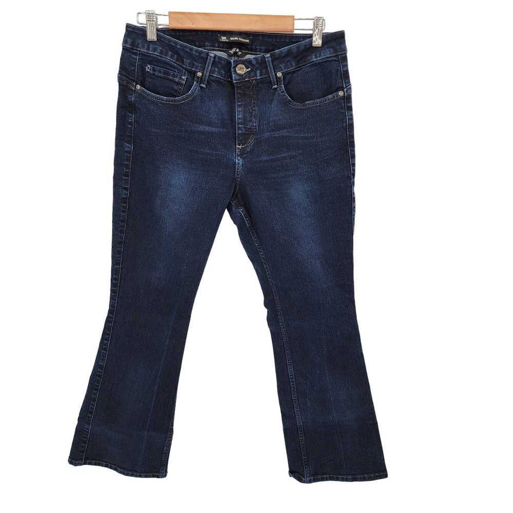 Lee Riders Womens Shape Illusions Slim Fit Midrise Slim Boot Jeans Size 34x28